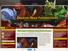 Tablet Screenshot of dragonheadproductions.com